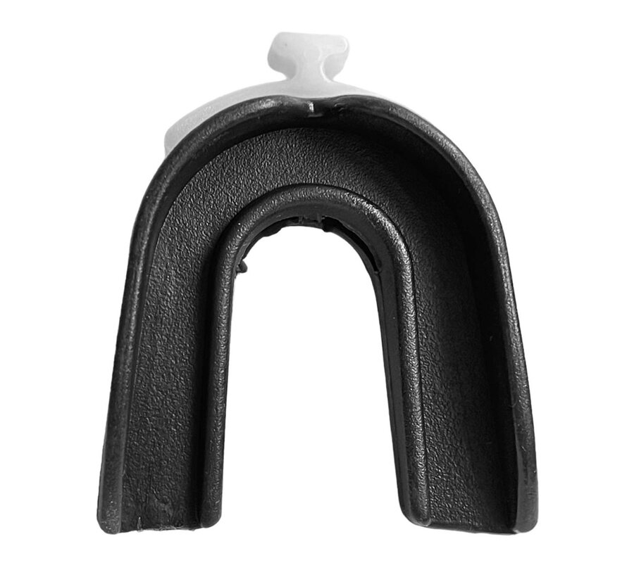 Dubbel gebitsbeschermer volwassen, zwart met doosje