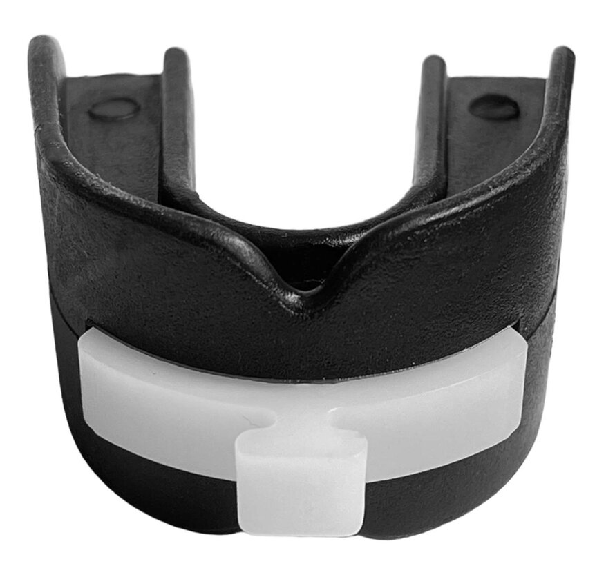 Dubbel gebitsbeschermer volwassen, zwart met doosje