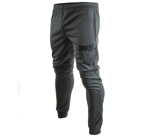 Super Pro Trainings Broek Grijs/Zwart - Maat L - OP=OP