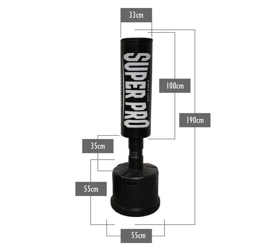 Super Pro Combat Gear Staande Bokszak - L190 cm