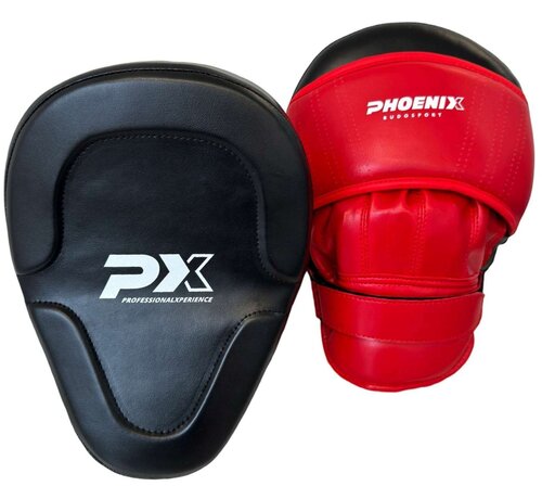 Phoenix PX LEGACY coaching mitts per paar- zwart-rood