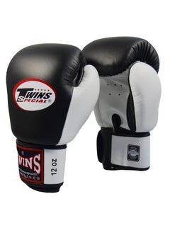 Twins TWINS bokshandschoenen, lederen, zwart-wit - 10 oz