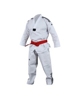 Adidas adidas Taekwondo pak ADI-Club 3/// Approved Wit/Wit - 140 Cm - OP=OP