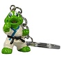 Groene vechtsport draak sleutelhanger