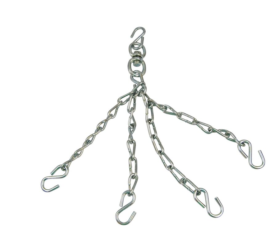 4 punts Bokszak ketting met swivel