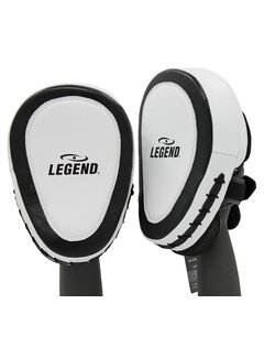 Legend Legend Sports Focus Pads Leder Heavy Duty Gel Wit/Zwart