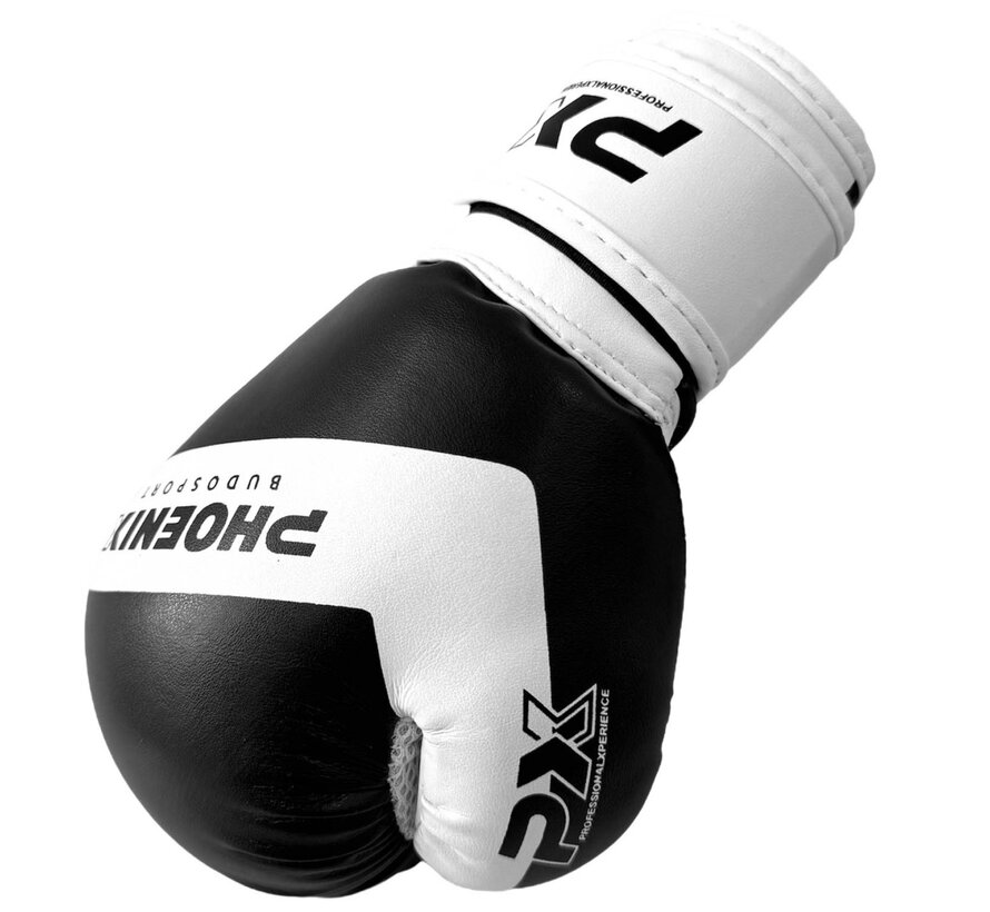 PX roze bokshandschoenen jeugd zwart wit