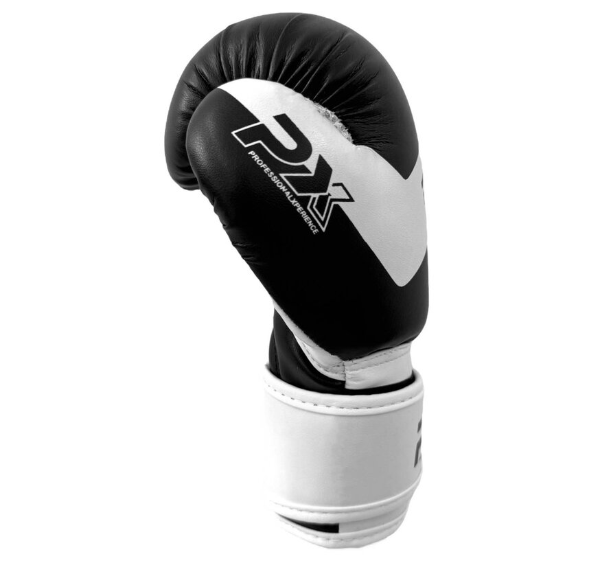 PX roze bokshandschoenen jeugd zwart wit