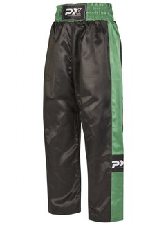 Phoenix PX kickboksbroek TOPFIGHT, zwart-groene - 170 Cm - OP=OP