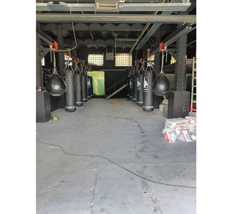 Bokszak ophangsysteem Rails Maatwerk (alleen op aanvraag)