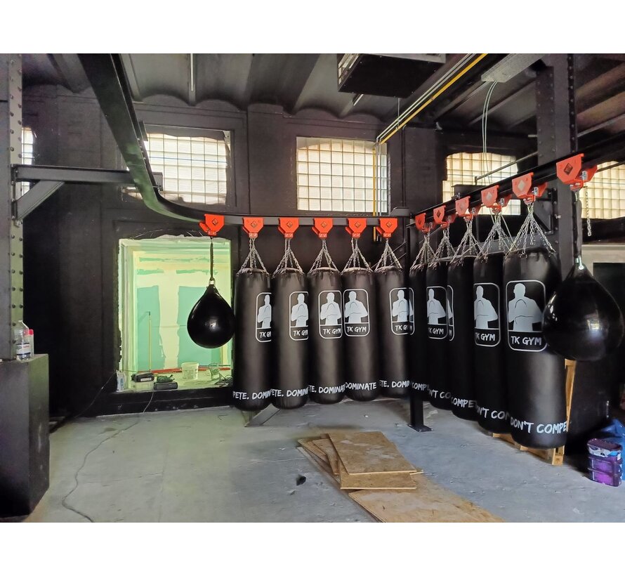 Bokszak ophangsysteem Rails Maatwerk (alleen op aanvraag)