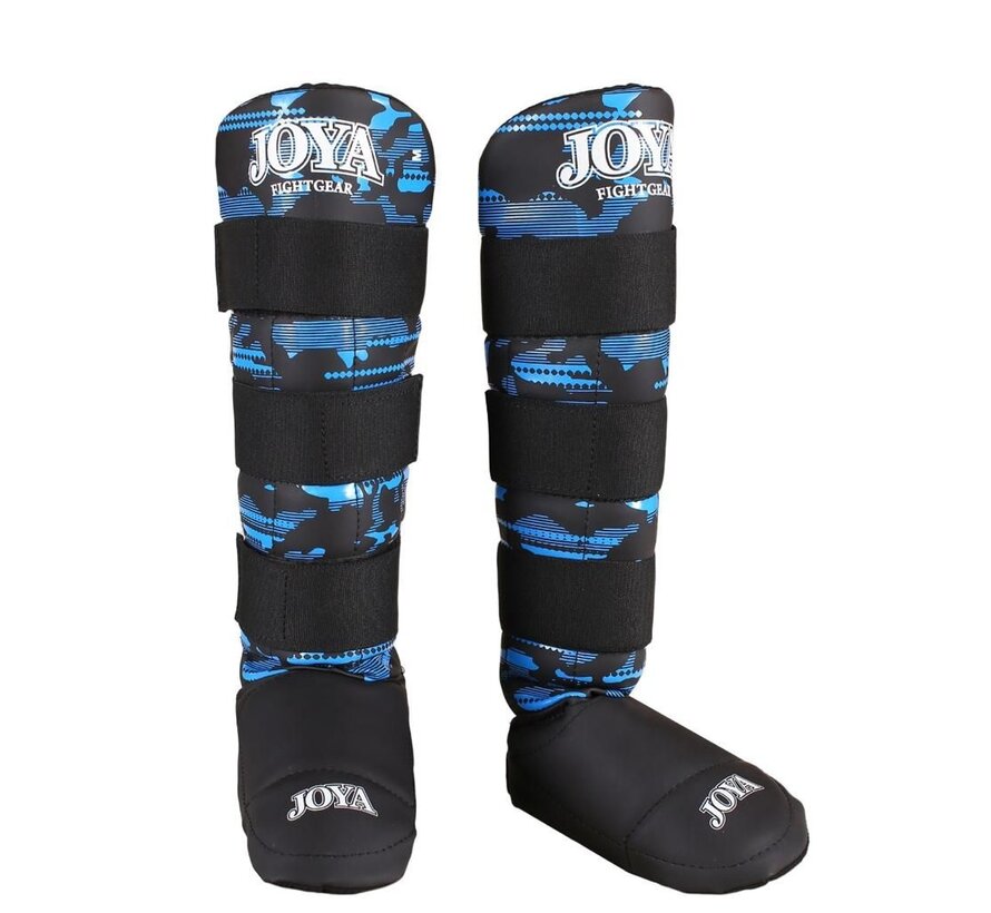 Joya Camo V2 Scheenbeschermers - Blauw - Maat S - OP=OP