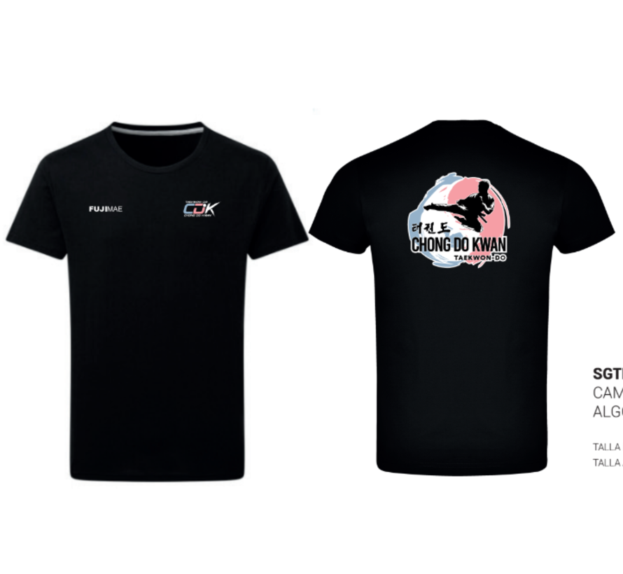 Taekwon-Do Chong Do Kwan T-shirt zwart