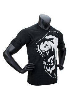 Super Pro T-Shirt Lion Logo Zwart/Wit - Maat 152 - OP=OP