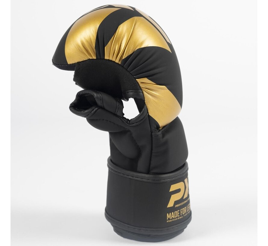 PX Grappling gloves MMA handbeschermer - zwart goud