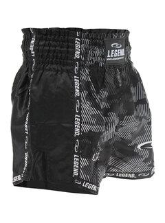 Legend Kickboks Broekje Camo zwart - OP=OP Maat M