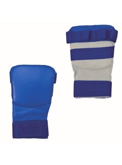 Phoenix karate handbeschermers leder, blauw - Maat XS - OP=OP
