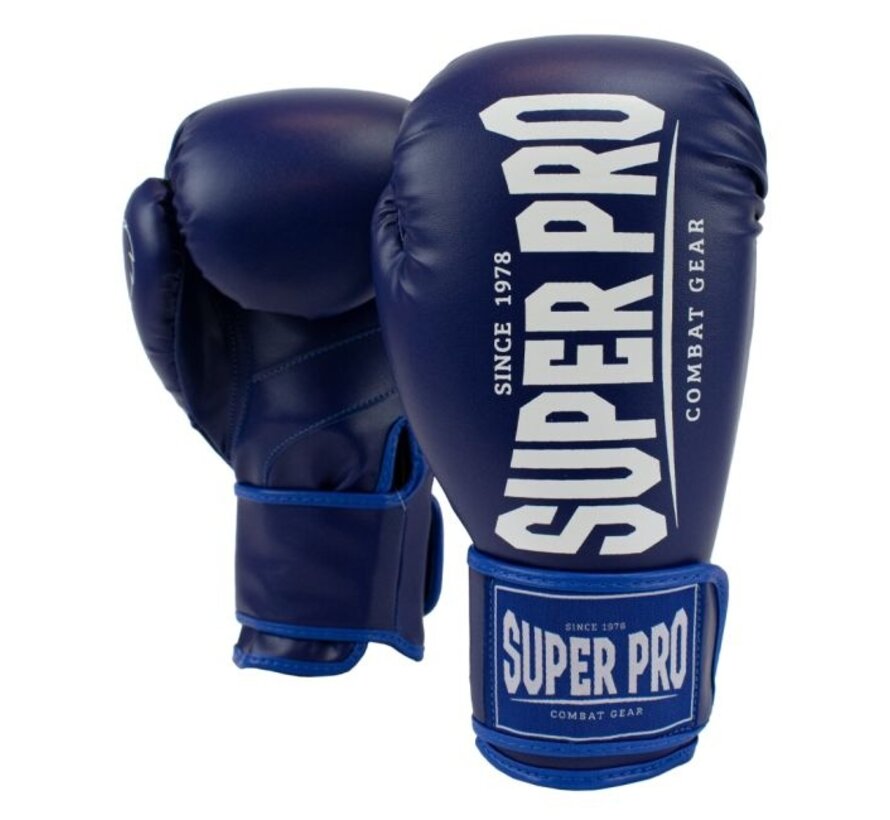 (kick)bokshandschoenen blauw/Wit Maat 8 Oz - OP=OP