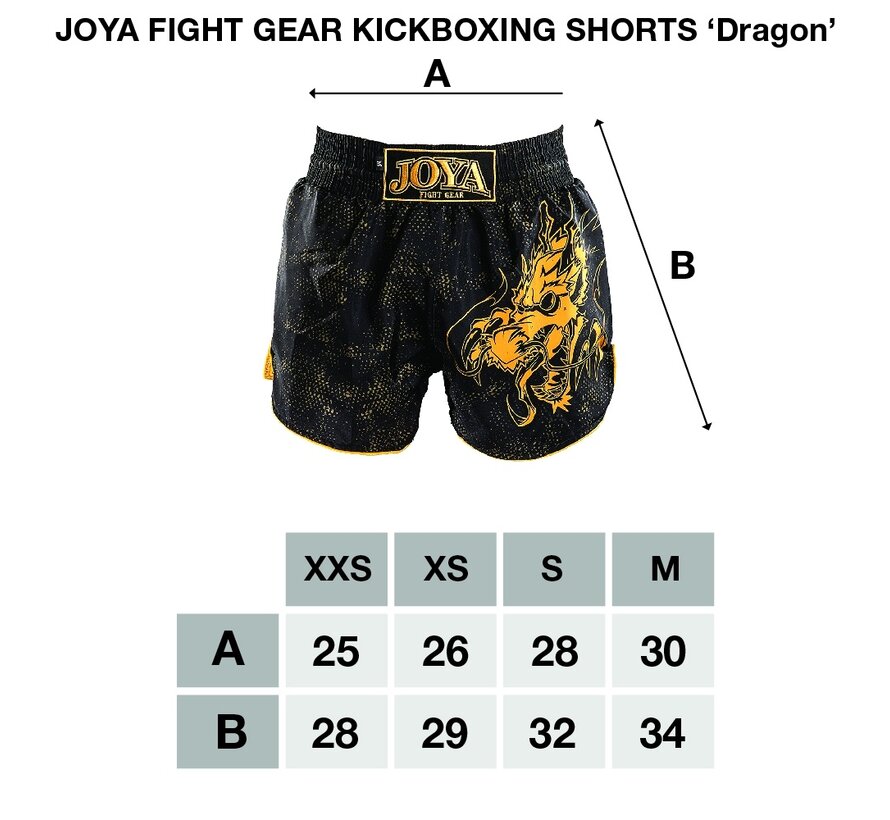 Kickboksbroek - Dragon - Wit - Maat M - OP=OP