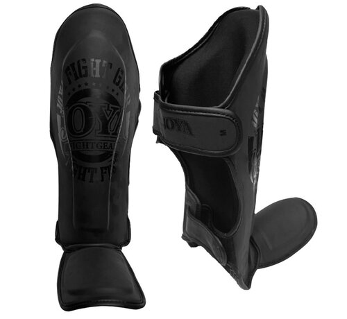 Joya Joya FF Metal Pro Scheenbeschermers Junior - Volledig Zwart Maat Jeugd S - OP=OP