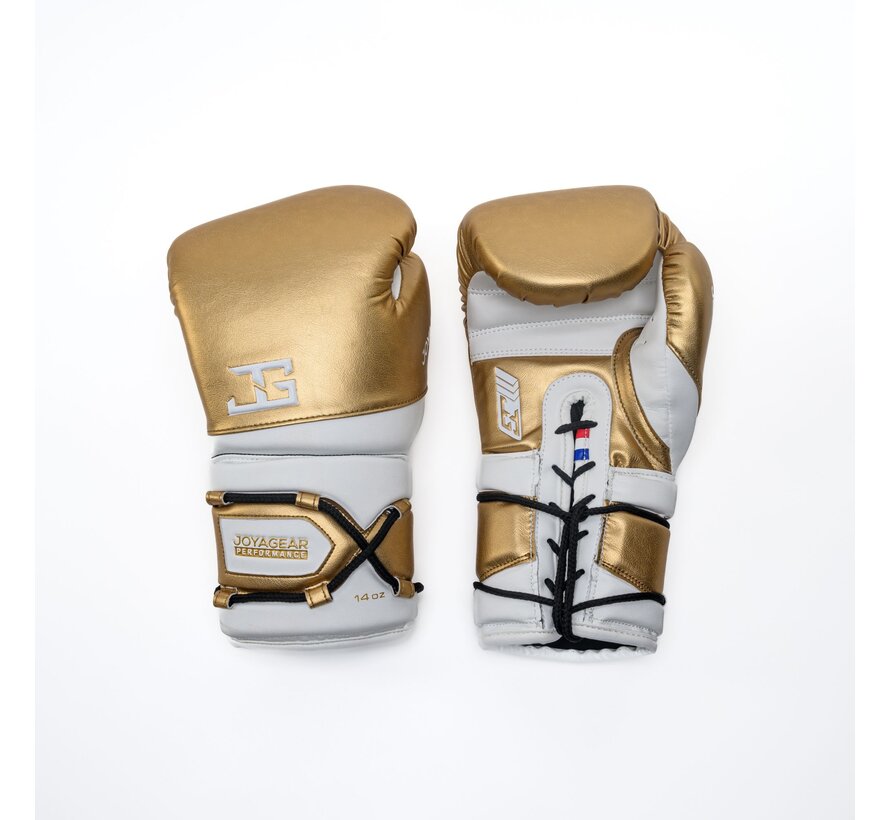 Joyagear Performance Veters Bokshandschoenen Goud/Wit