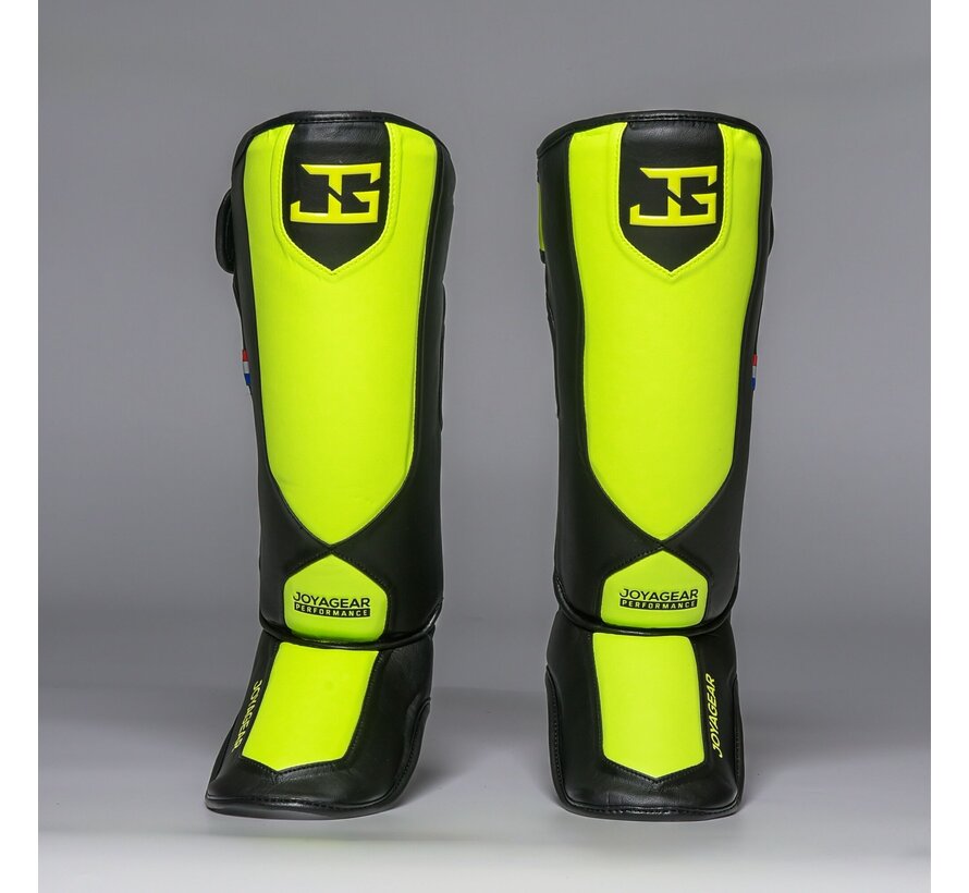 Joyagear Performance Scheenbeschermer Zwart/Limoengroen