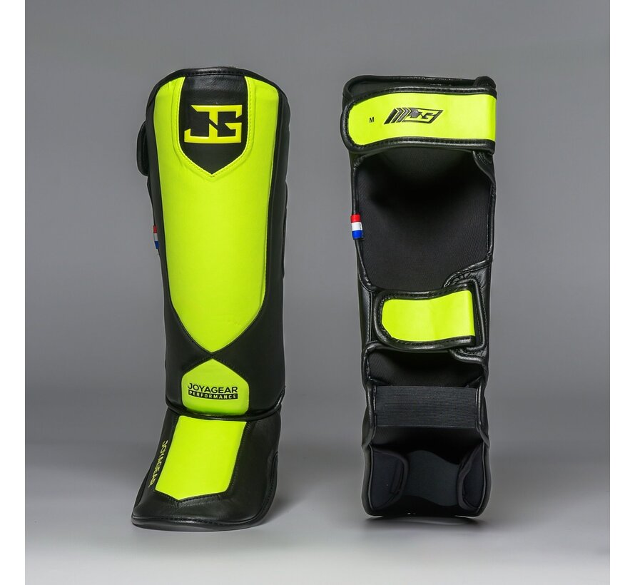 Joyagear Performance Scheenbeschermer Zwart/Limoengroen