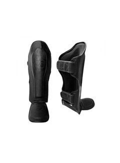 Joya Fight Fast' Scheenbeschermer - zwart (Leer) - Maat XL - OP=OP