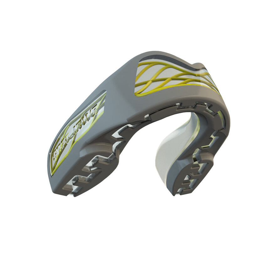 Safejawz Gebitsbeschermer Nitro Series Grijs/Geel –