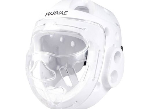 FUJIMAE Foam hoofdbeschermer met vizier - Maat S - OP=OP