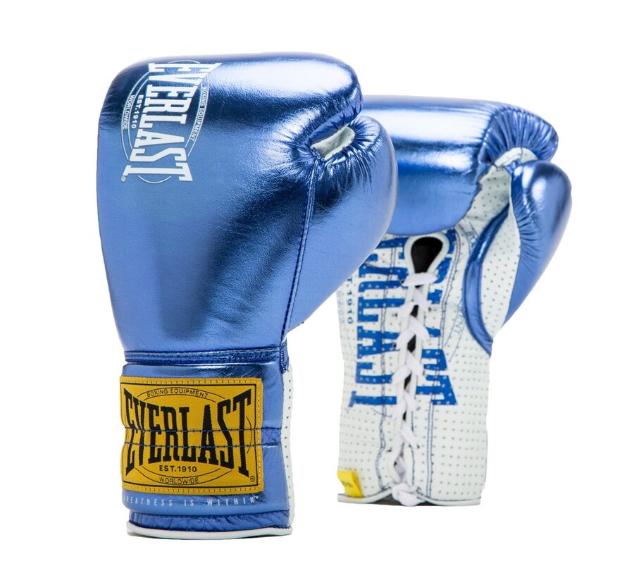 Everlast 1910 Fight Gloves, blauw 10-OZ