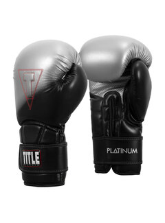 Title Title Bokshandschoenen Platinum Proclaim Training 16 oz, zwart - zilver