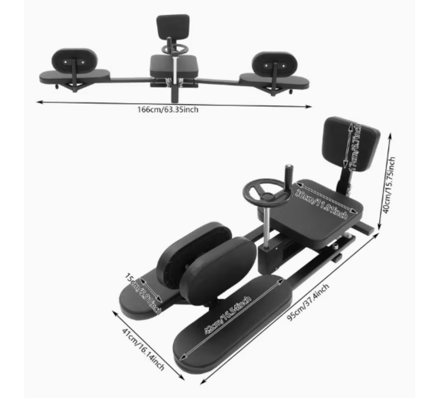 Metalen beenspreider - leg stretcher - stoelmodel