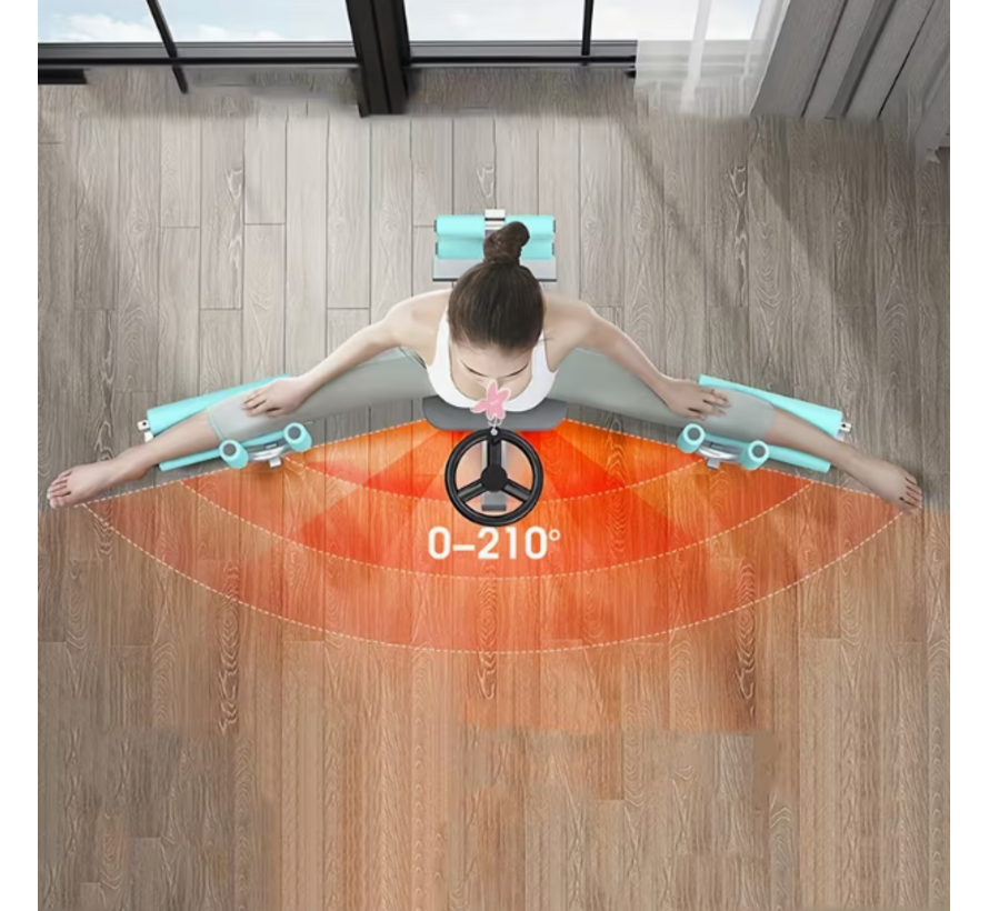 Metalen beenspreider - leg stretcher - stoelmodel - grijs