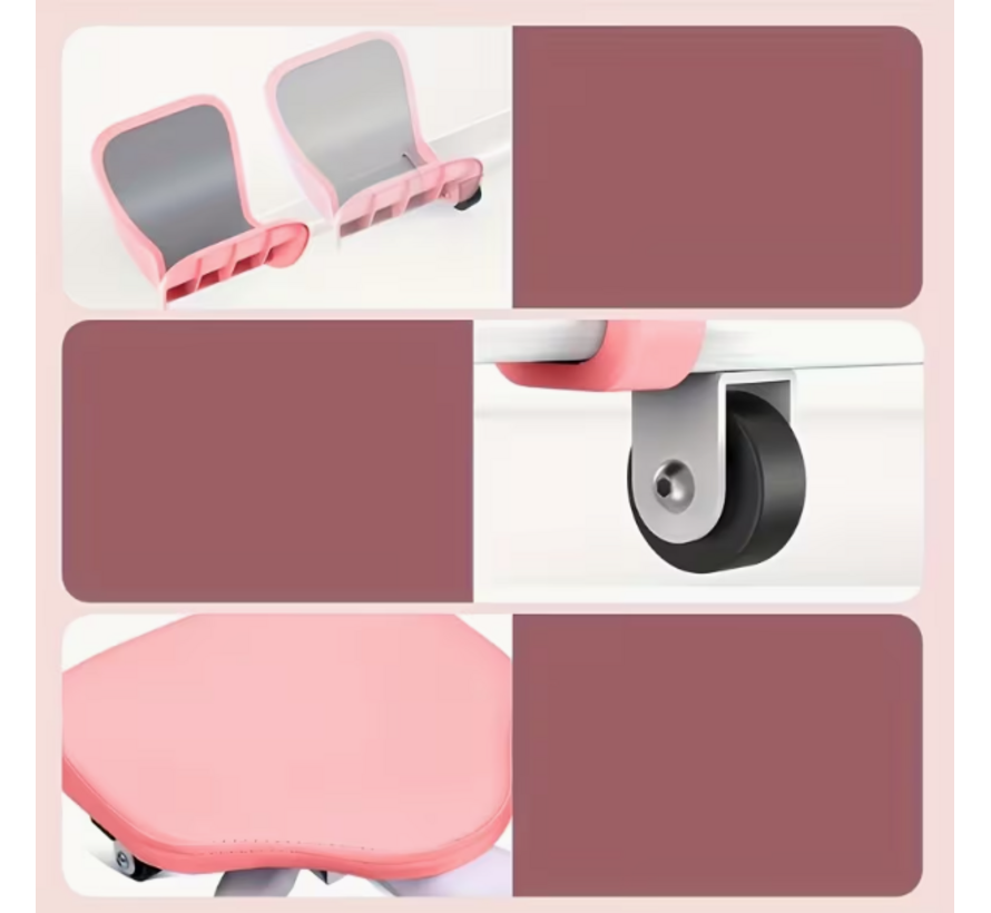 Basic Metalen beenspreider - leg stretcher - stoelmodel - Roze