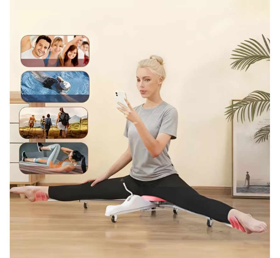 Basic Metalen beenspreider - leg stretcher - stoelmodel - Roze