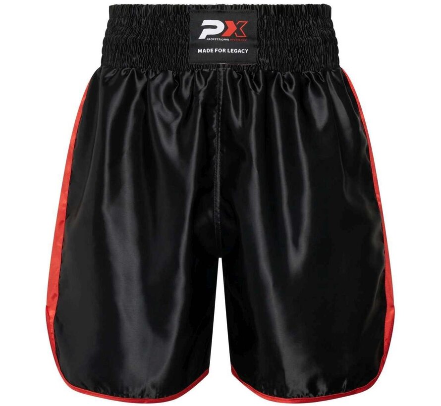 PX LEGACY Boxing Shorts zwart-rood - Maat S - OP=OP