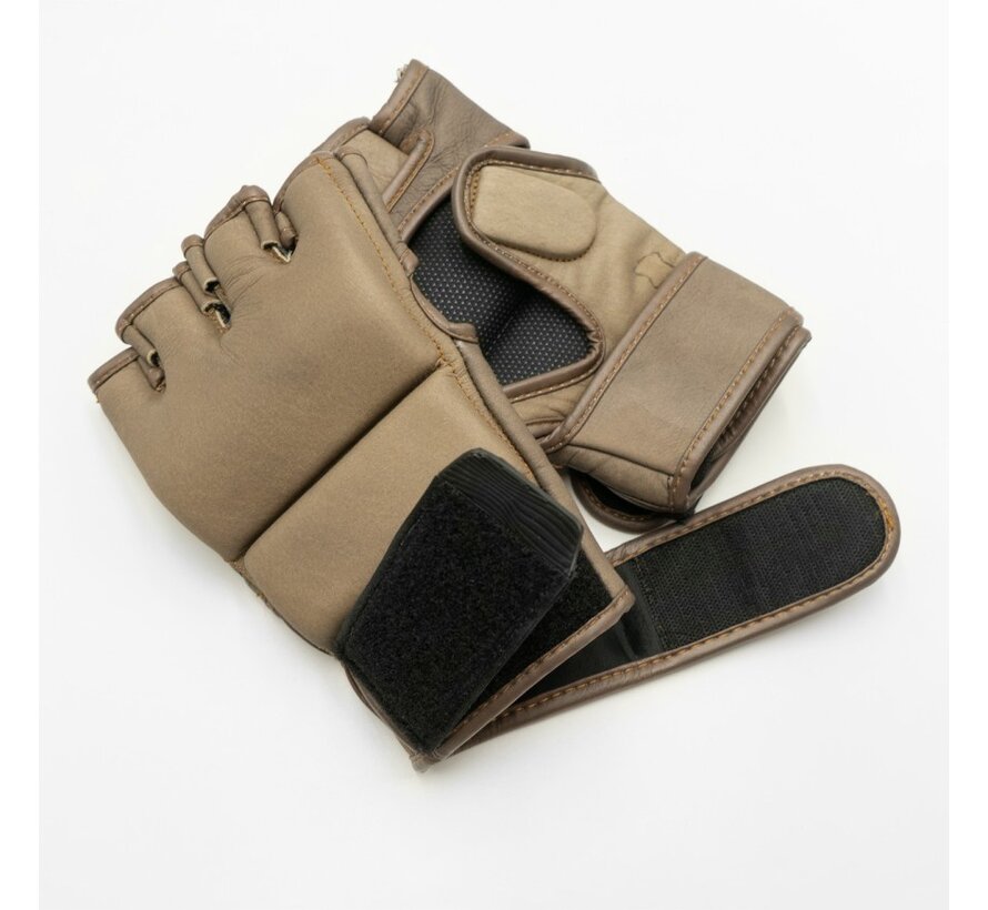 FUJIMAE Vintage Lederen MMA Handschoenen QS