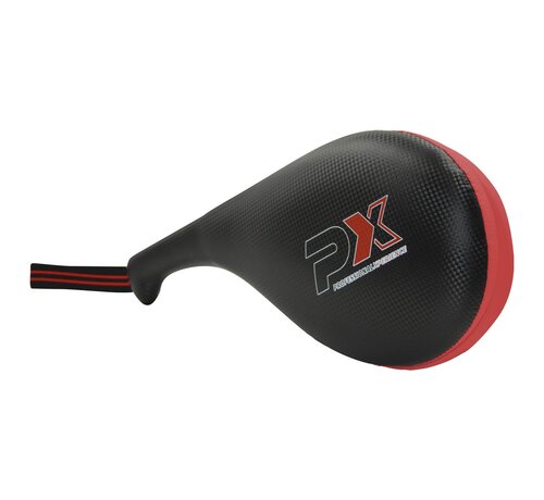 Phoenix PX Taekwondo floppy mitt, PU zwart/rood