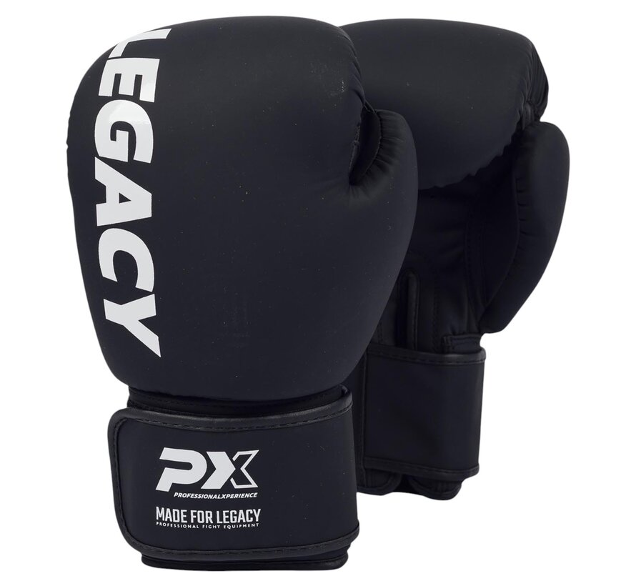 PX LEGACY 2 bokshandschoenen, PU, zwart