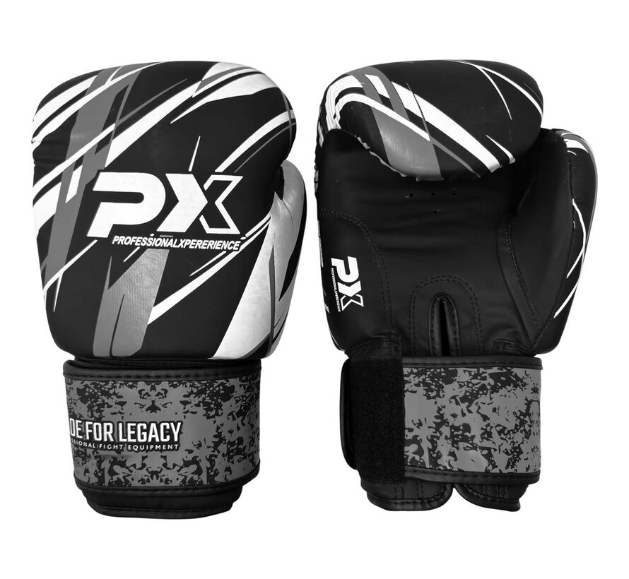 LEGACY X bokshandschoenen, PU, ​​zwart-grijs 