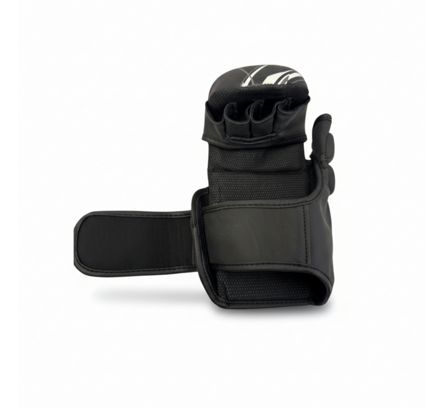 LEGACY X Grappling handschoenen van kunstleer, zwart-grijs 