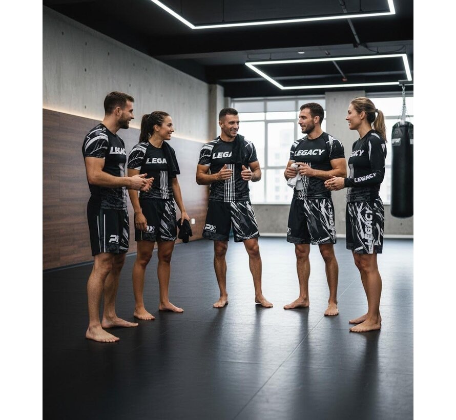 LEGACY X Rashguard zwart grijs