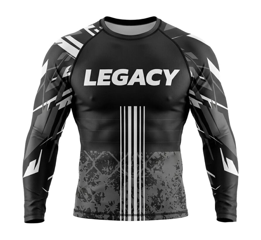 LEGACY X Rashguard zwart grijs