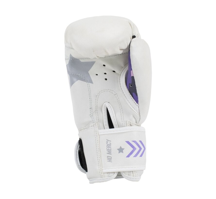 Super Pro Combat Gear (kick)bokshandschoenen Kids No, Wit,Paars,Zilver