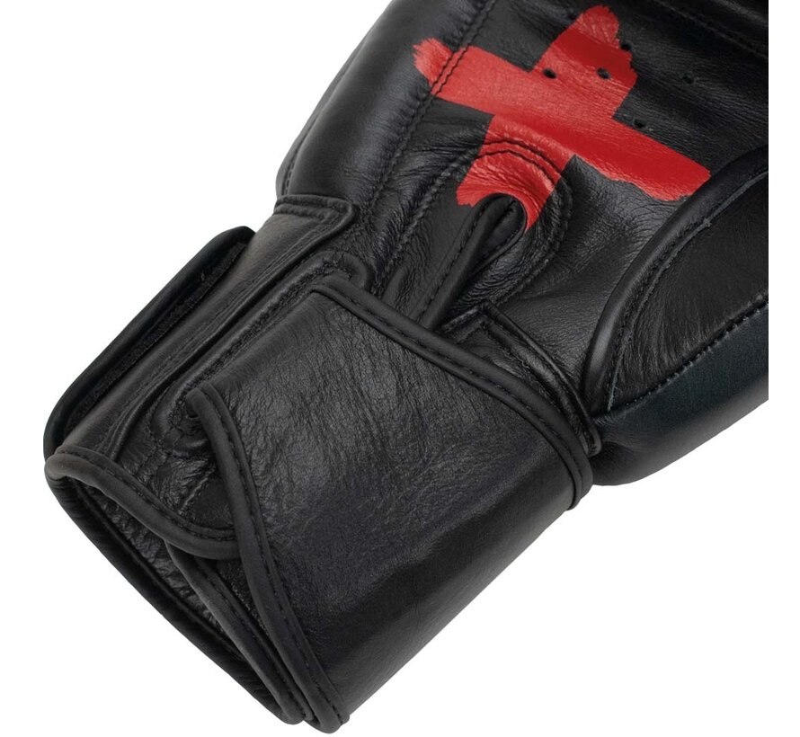 Super Pro Combat Gear (kick)bokshandschoenen Leder Skull, Grijs,Zwart