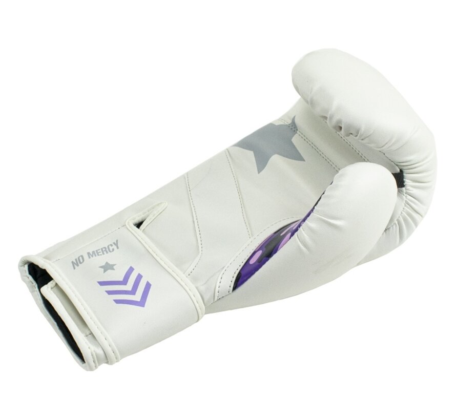 Super Pro Combat Gear (kick)bokshandschoenen Pu No, Wit,Paars,Zilver