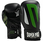 Super Pro Combat Gear (kick)bokshandschoenen Pu No, Zwart,Groen,Zilver