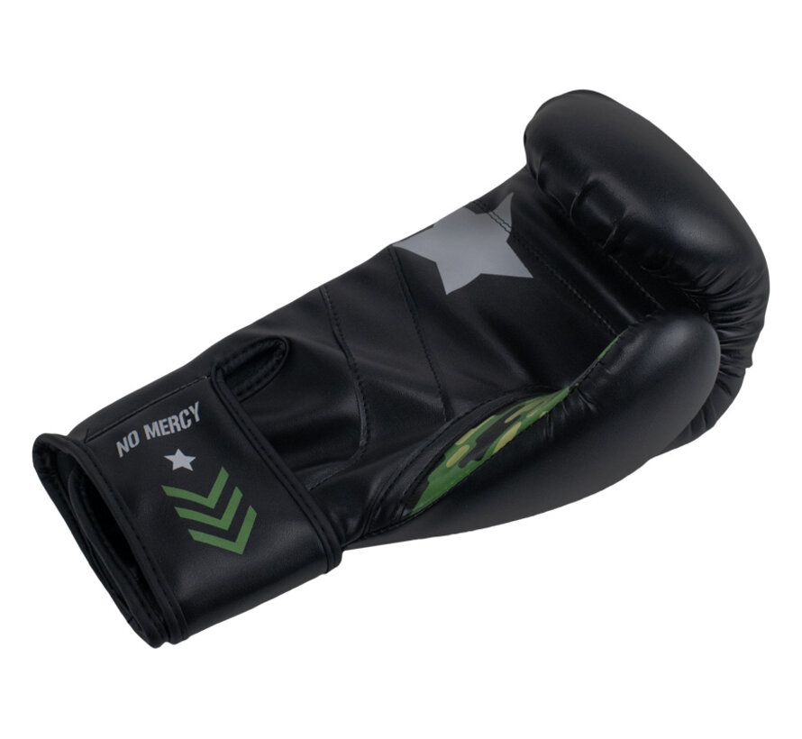 Super Pro Combat Gear (kick)bokshandschoenen Pu No, Zwart,Groen,Zilver
