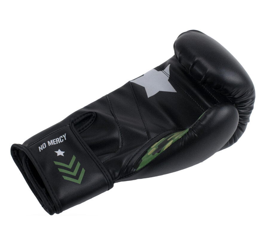 Super Pro Combat Gear (kick)bokshandschoenen Pu No, Zwart,Groen,Zilver